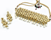 Chandni Pearl Kundan Choker - The Pashm